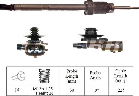 LEMARK LXT108 - Датчик, температура на изгорелите газове vvparts.bg