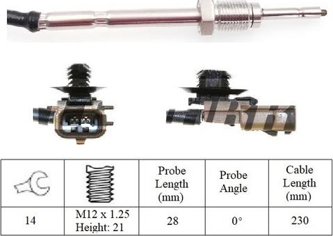 LEMARK LXT123 - Датчик, температура на изгорелите газове vvparts.bg