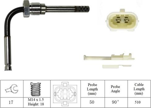 LEMARK LXT327 - Датчик, температура на изгорелите газове vvparts.bg