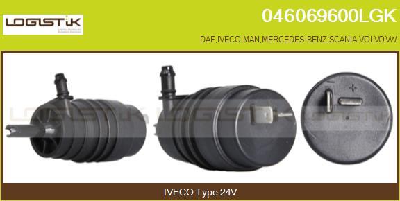 LGK 046069600LGK - Водна помпа за миещо устр., почистване на стъклата vvparts.bg