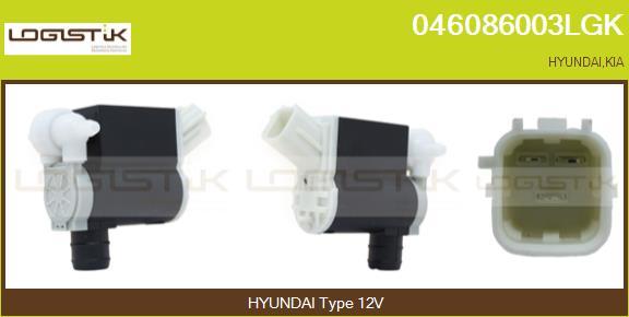 LGK 046086003LGK - Водна помпа за миещо устр., почистване на стъклата vvparts.bg