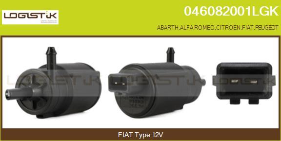 LGK 046082001LGK - Водна помпа за миещо устр., почистване на стъклата vvparts.bg