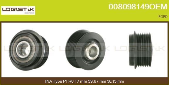 LGK 008098149OEM - Ремъчна шайба, генератор vvparts.bg