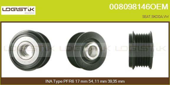 LGK 008098146OEM - Ремъчна шайба, генератор vvparts.bg