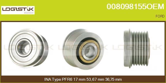 LGK 008098155OEM - Ремъчна шайба, генератор vvparts.bg