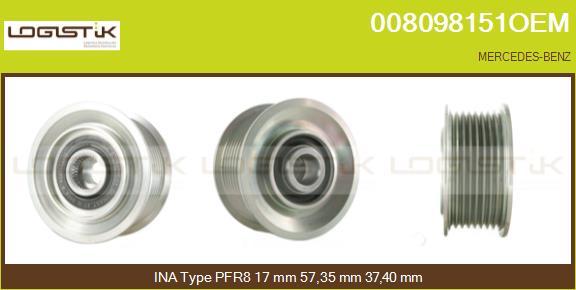 LGK 008098151OEM - Ремъчна шайба, генератор vvparts.bg