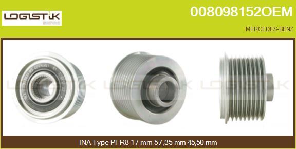 LGK 008098152OEM - Ремъчна шайба, генератор vvparts.bg