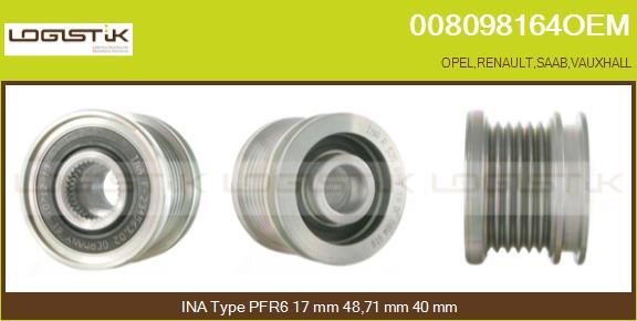 LGK 008098164OEM - Ремъчна шайба, генератор vvparts.bg