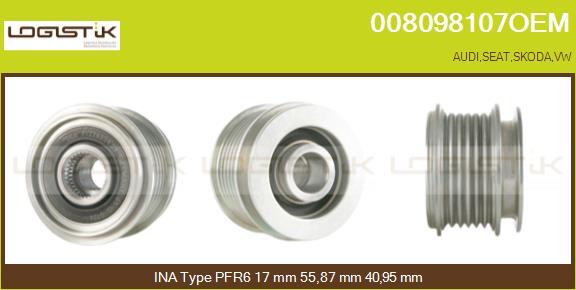 LGK 008098107OEM - Ремъчна шайба, генератор vvparts.bg