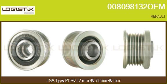 LGK 008098132OEM - Ремъчна шайба, генератор vvparts.bg