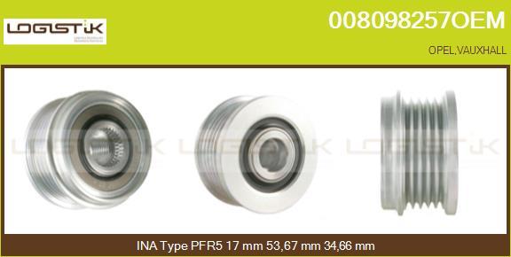 LGK 008098257OEM - Ремъчна шайба, генератор vvparts.bg