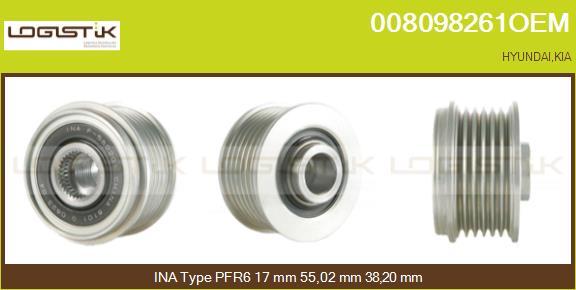 LGK 008098261OEM - Ремъчна шайба, генератор vvparts.bg