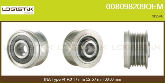 LGK 008098209OEM - Ремъчна шайба, генератор vvparts.bg