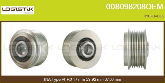 LGK 008098208OEM - Ремъчна шайба, генератор vvparts.bg