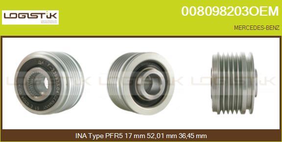 LGK 008098203OEM - Ремъчна шайба, генератор vvparts.bg