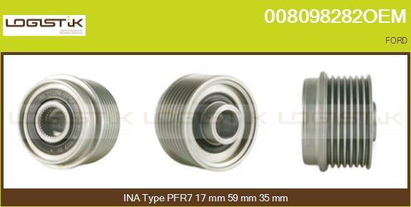 LGK 008098282OEM - Ремъчна шайба, генератор vvparts.bg