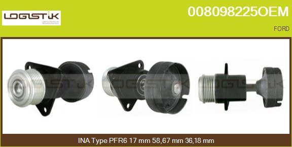 LGK 008098225OEM - Ремъчна шайба, генератор vvparts.bg