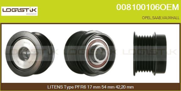 LGK 008100106OEM - Ремъчна шайба, генератор vvparts.bg