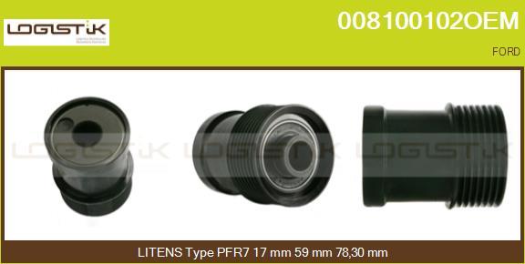 LGK 008100102OEM - Ремъчна шайба, генератор vvparts.bg