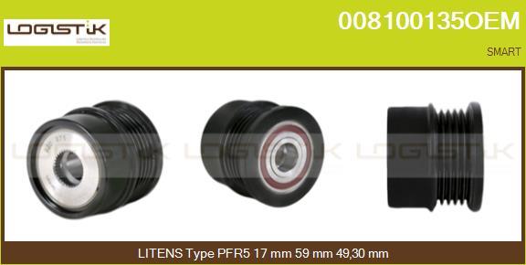 LGK 008100135OEM - Ремъчна шайба, генератор vvparts.bg