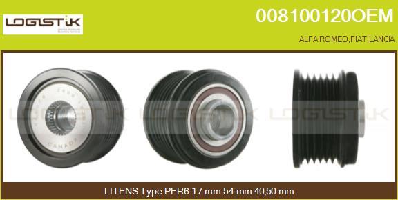 LGK 008100120OEM - Ремъчна шайба, генератор vvparts.bg