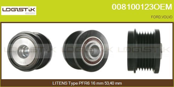 LGK 008100123OEM - Ремъчна шайба, генератор vvparts.bg