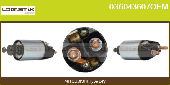 LGK 036043607OEM - Магнитен превключвател, стартер vvparts.bg