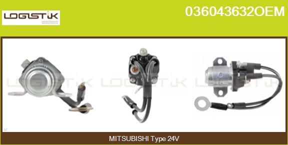 LGK 036043632OEM - Магнитен превключвател, стартер vvparts.bg