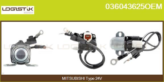 LGK 036043625OEM - Магнитен превключвател, стартер vvparts.bg