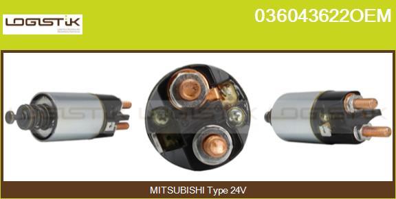 LGK 036043622OEM - Магнитен превключвател, стартер vvparts.bg