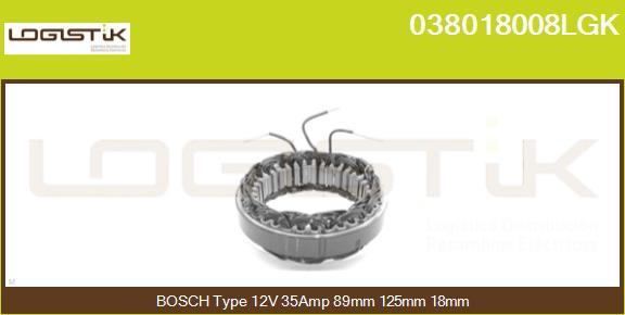 LGK 038018008LGK - Статор, генератор vvparts.bg