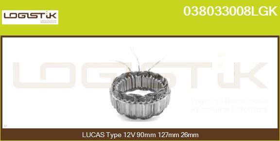 LGK 038033008LGK - Статор, генератор vvparts.bg