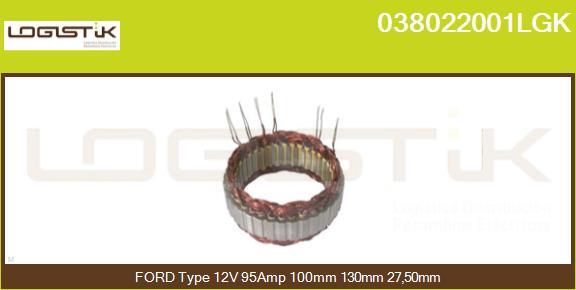 LGK 038022001LGK - Статор, генератор vvparts.bg