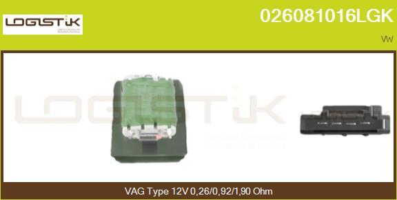 LGK 026081016LGK - Съпротивление, вентилатор за вътрешно пространство vvparts.bg