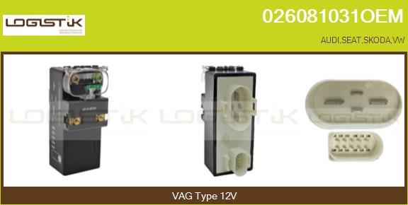 LGK 026081031OEM - Управляващ блок, климатизация vvparts.bg