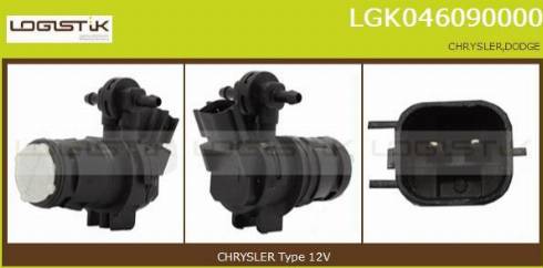 LGK LGK046090000 - Водна помпа за миещо устр., почистване на стъклата vvparts.bg