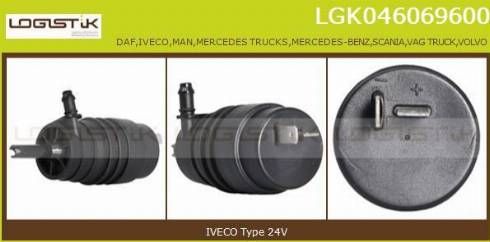 LGK LGK046069600 - Водна помпа за миещо устр., почистване на стъклата vvparts.bg