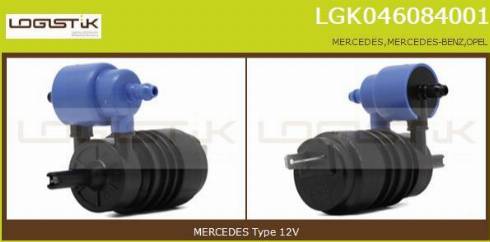 LGK LGK046084001 - Водна помпа за миещо устр., почистване на стъклата vvparts.bg