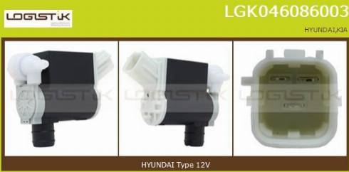 LGK LGK046086003 - Водна помпа за миещо устр., почистване на стъклата vvparts.bg