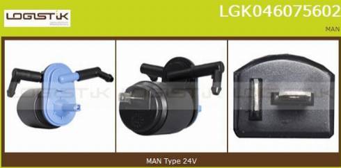 LGK LGK046075602 - Водна помпа за миещо устр., почистване на стъклата vvparts.bg