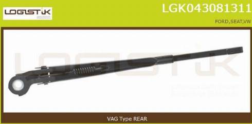 LGK LGK043081311 - Рамо на чистачка, почистване на стъклата vvparts.bg