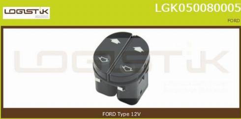 LGK LGK050080005 - Ключ(бутон), стъклоповдигане vvparts.bg