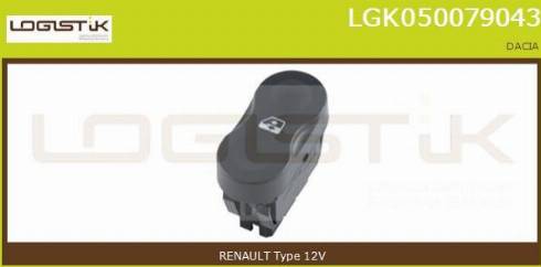 LGK LGK050079043 - Ключ(бутон), стъклоповдигане vvparts.bg