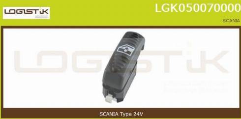 LGK LGK050070000 - Ключ(бутон), стъклоповдигане vvparts.bg