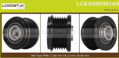 LGK LGK008098169 - Ремъчна шайба, генератор vvparts.bg