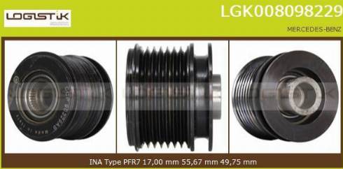 LGK LGK008098229 - Ремъчна шайба, генератор vvparts.bg