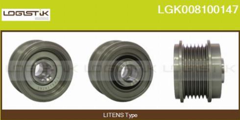 LGK LGK008100147 - Ремъчна шайба, генератор vvparts.bg