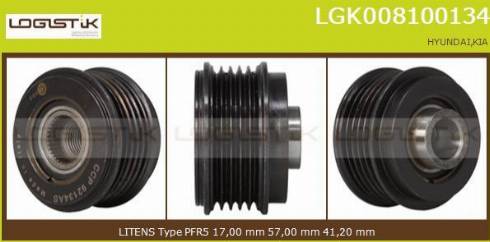 LGK LGK008100134 - Ремъчна шайба, генератор vvparts.bg