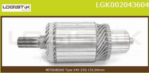 LGK LGK002043604 - Ротор, стартер vvparts.bg