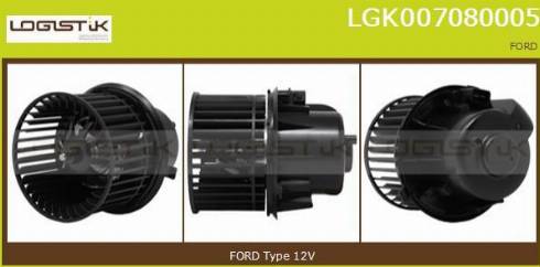 LGK LGK007080005 - Вентилатор вътрешно пространство vvparts.bg